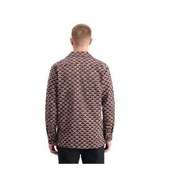 Scotch & Soda NWT Regular-Fit Jacquard Shirt Beige Large - Picture 4 of 6